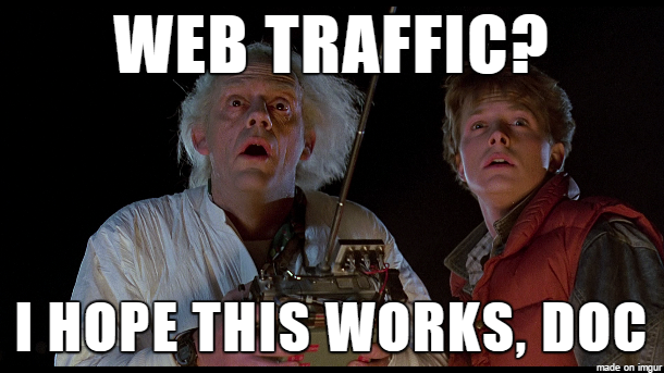 How long does it take to get web traffic?
